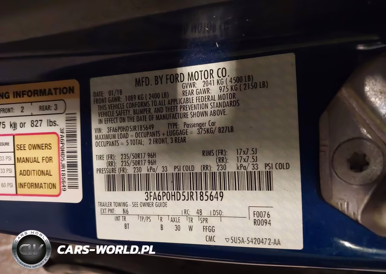 2018 Ford Fusion Se VIN:3FA6P0HD5JR185649 - 9
