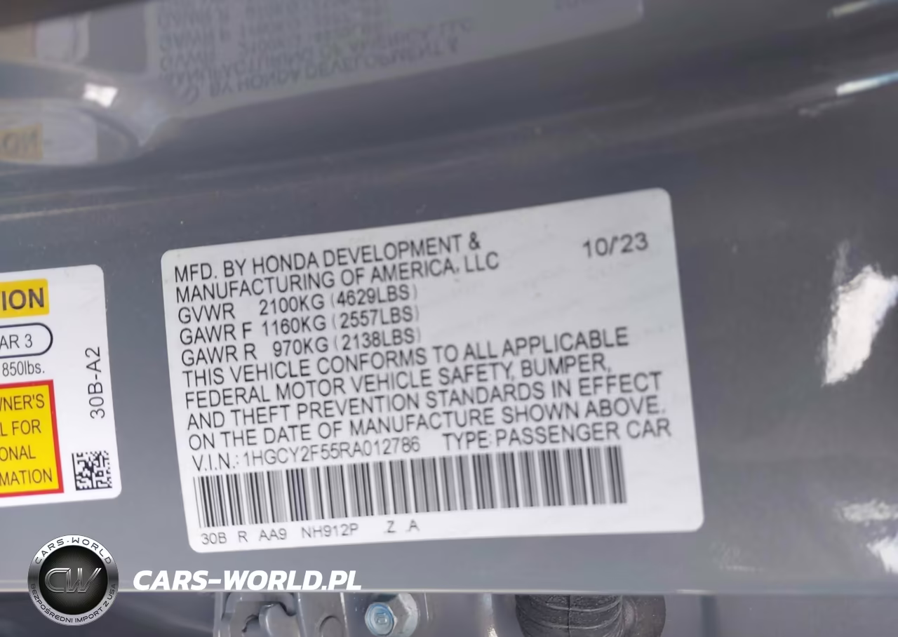 2024 Honda Accord Hybrid Sport VIN:1HGCY2F55RA012786 - 9
