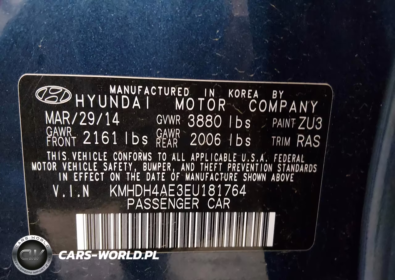 2014 Hyundai Elantra Se VIN:KMHDH4AE3EU181764 - 9