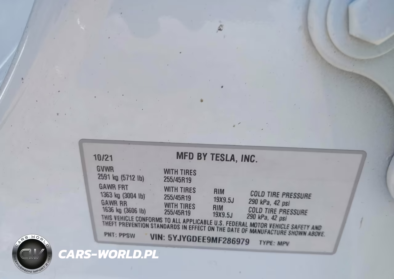 2021 Tesla Model Y Long Range Dual Motor All-Wheel Drive VIN:5YJYGDEE9MF286979 - 9