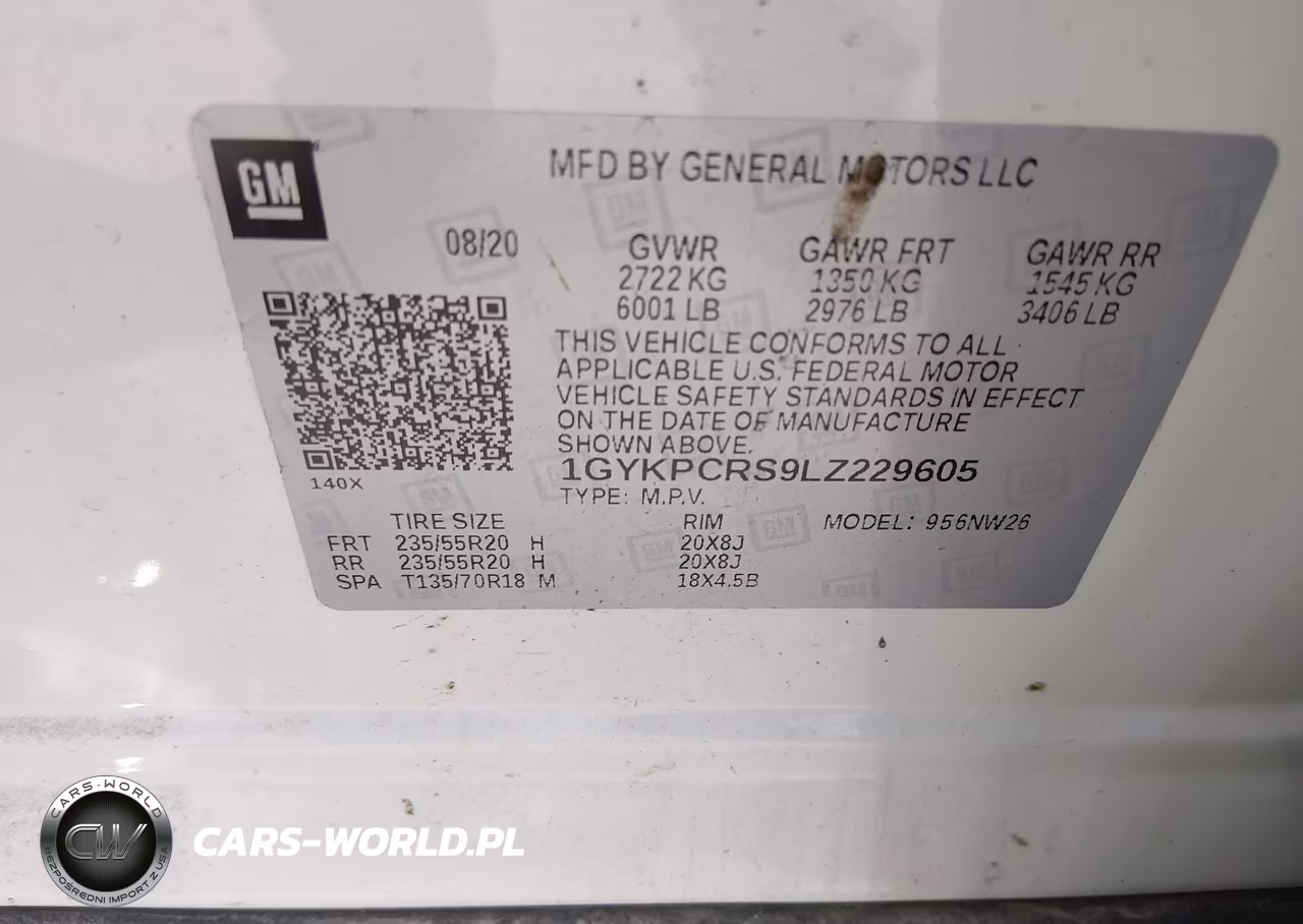 2020 Cadillac Xt6 Fwd Premium Luxury VIN:1GYKPCRS9LZ229605 - 9