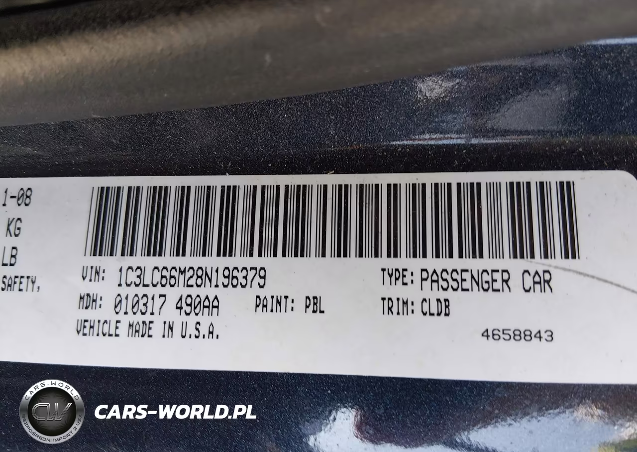 2008 Chrysler Sebring Limited VIN:1C3LC66M28N196379 - 9