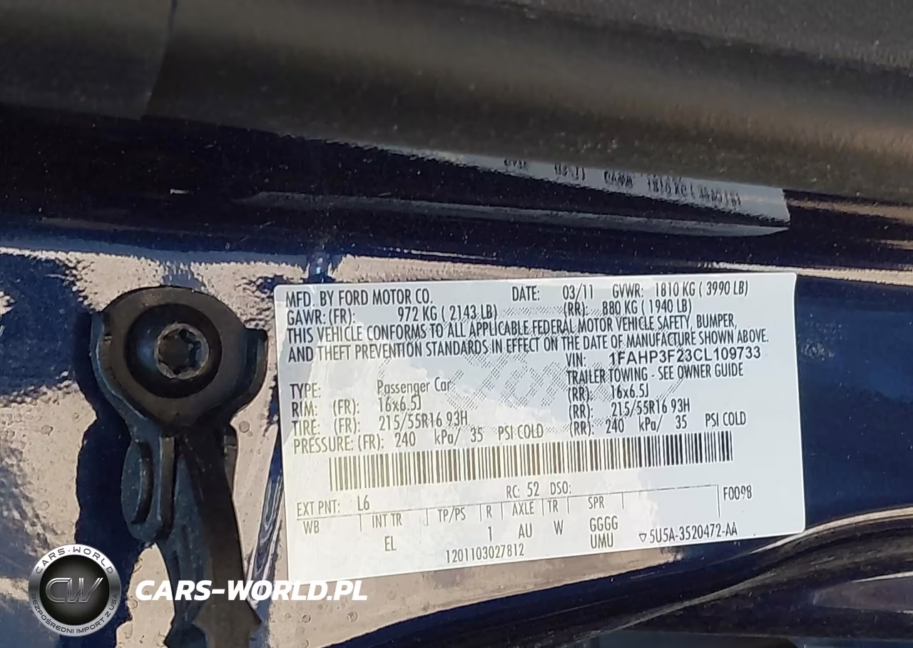 2012 Ford Focus Se VIN:1FAHP3F23CL109733 - 9