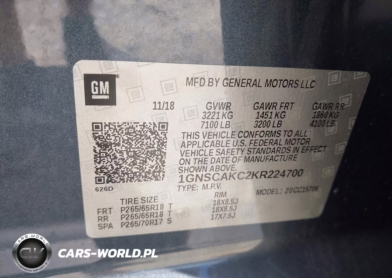 2019 Chevrolet Tahoe Ls VIN:1GNSCAKC2KR224700 - 9