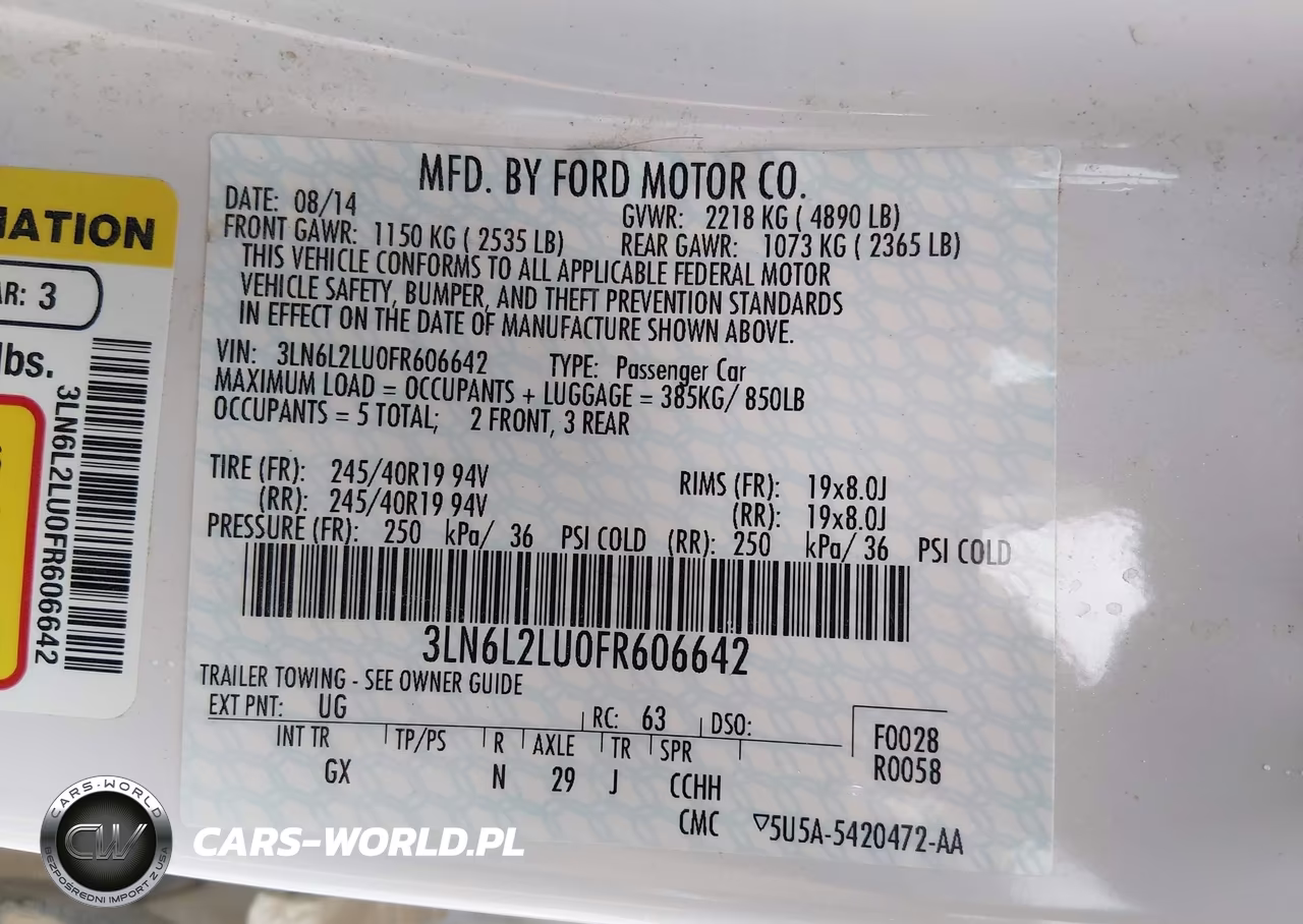 2015 Lincoln Mkz Hybrid VIN:3LN6L2LU0FR606642 - 9