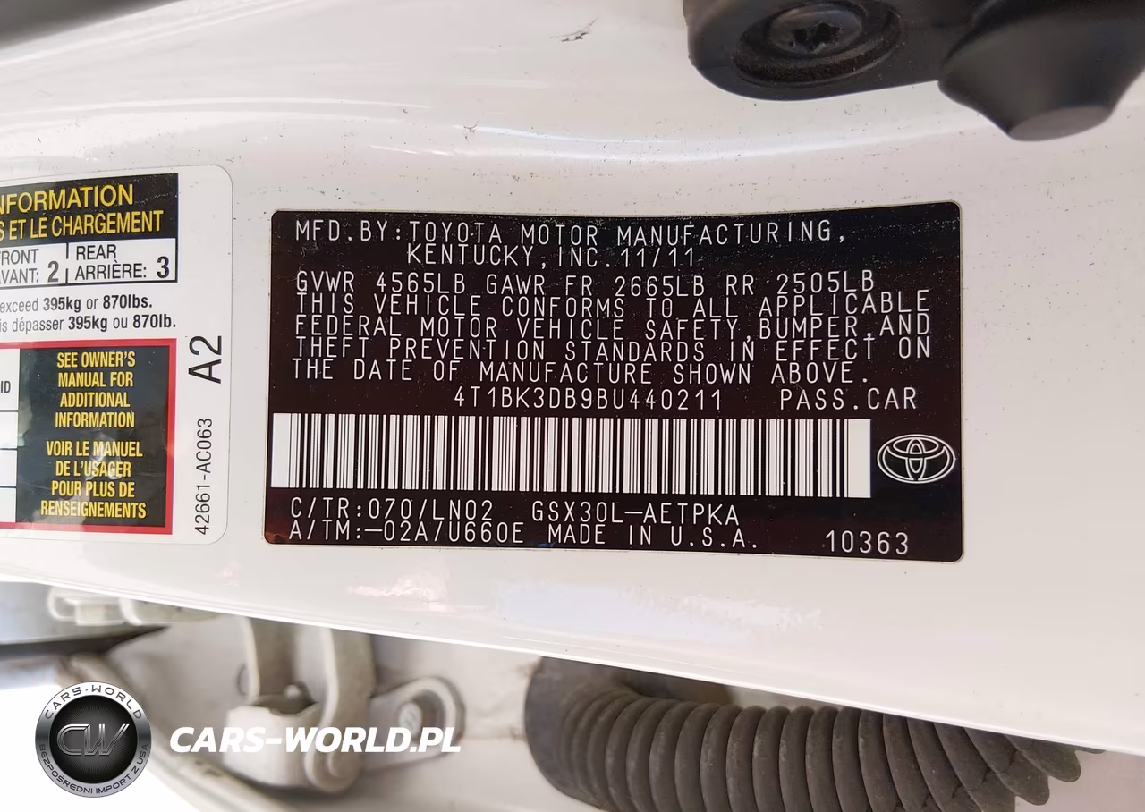 2011 Toyota Avalon Limited VIN:4T1BK3DB9BU440211 - 9