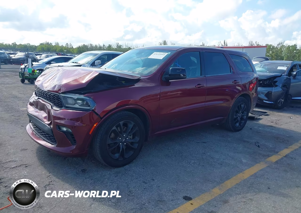 2021 Dodge Durango Gt Rwd VIN:1C4RDHDG9MC721553 - 2