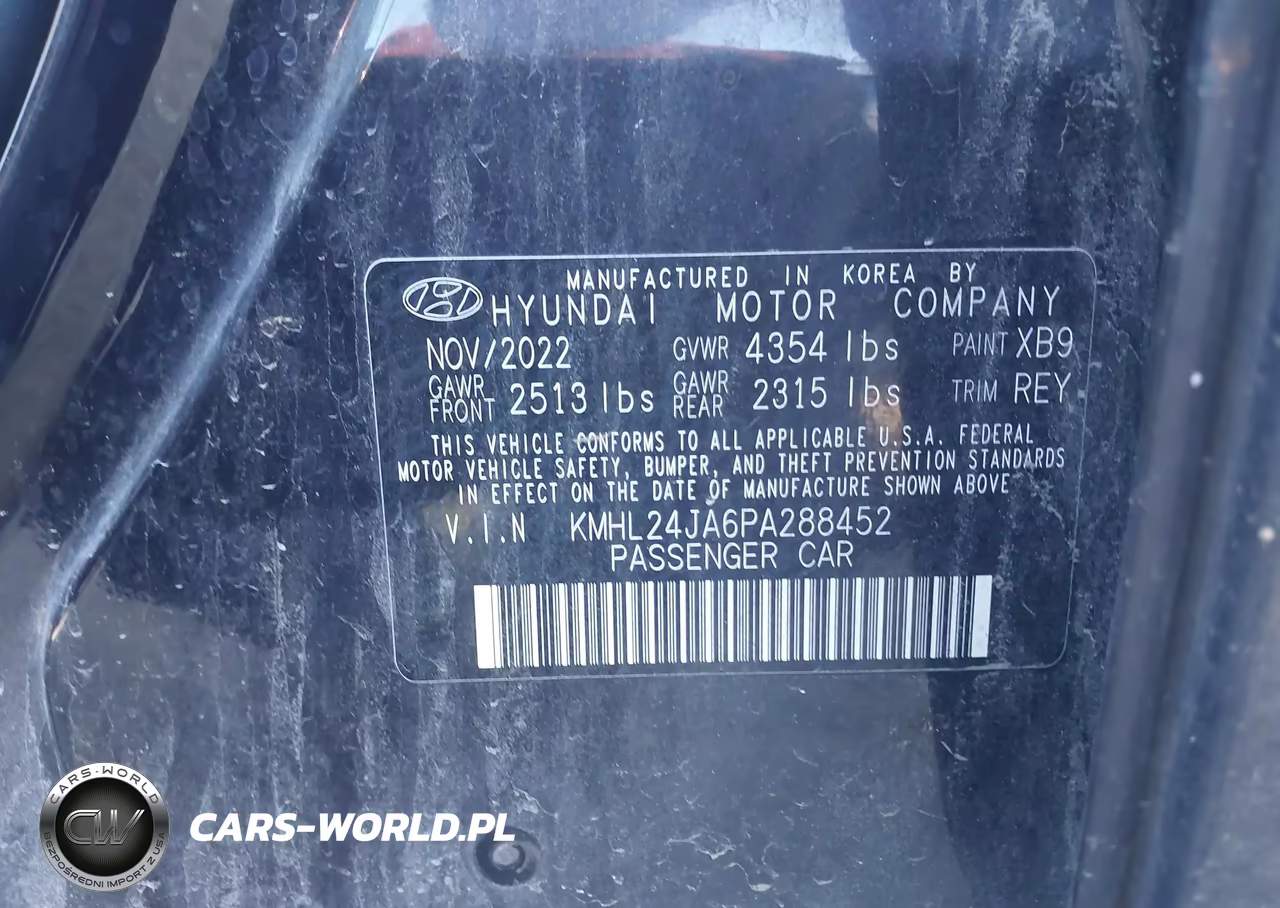 2023 Hyundai Sonata Se VIN:KMHL24JA6PA288452 - 9