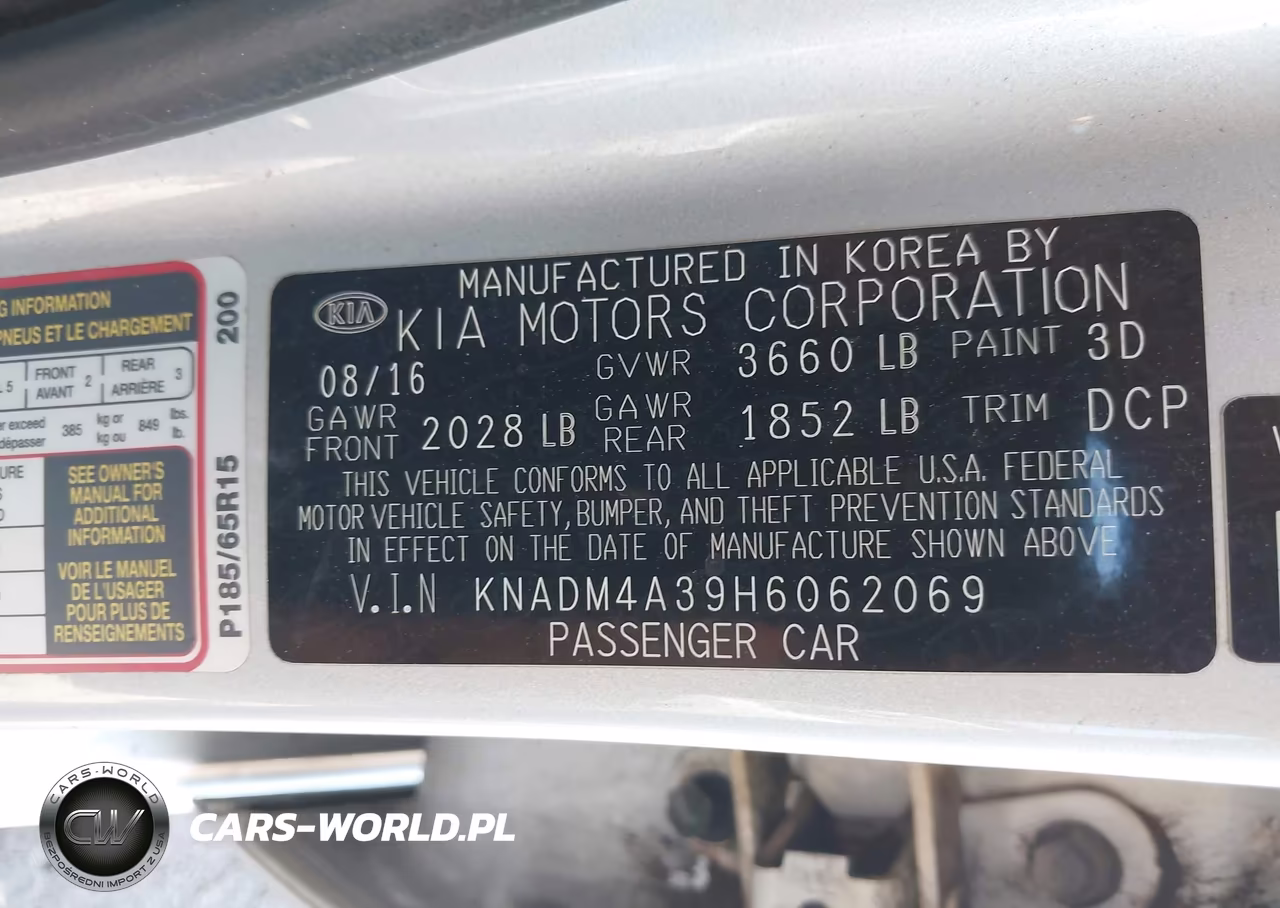 2017 Kia Rio Lx VIN:KNADM4A39H6062069 - 9