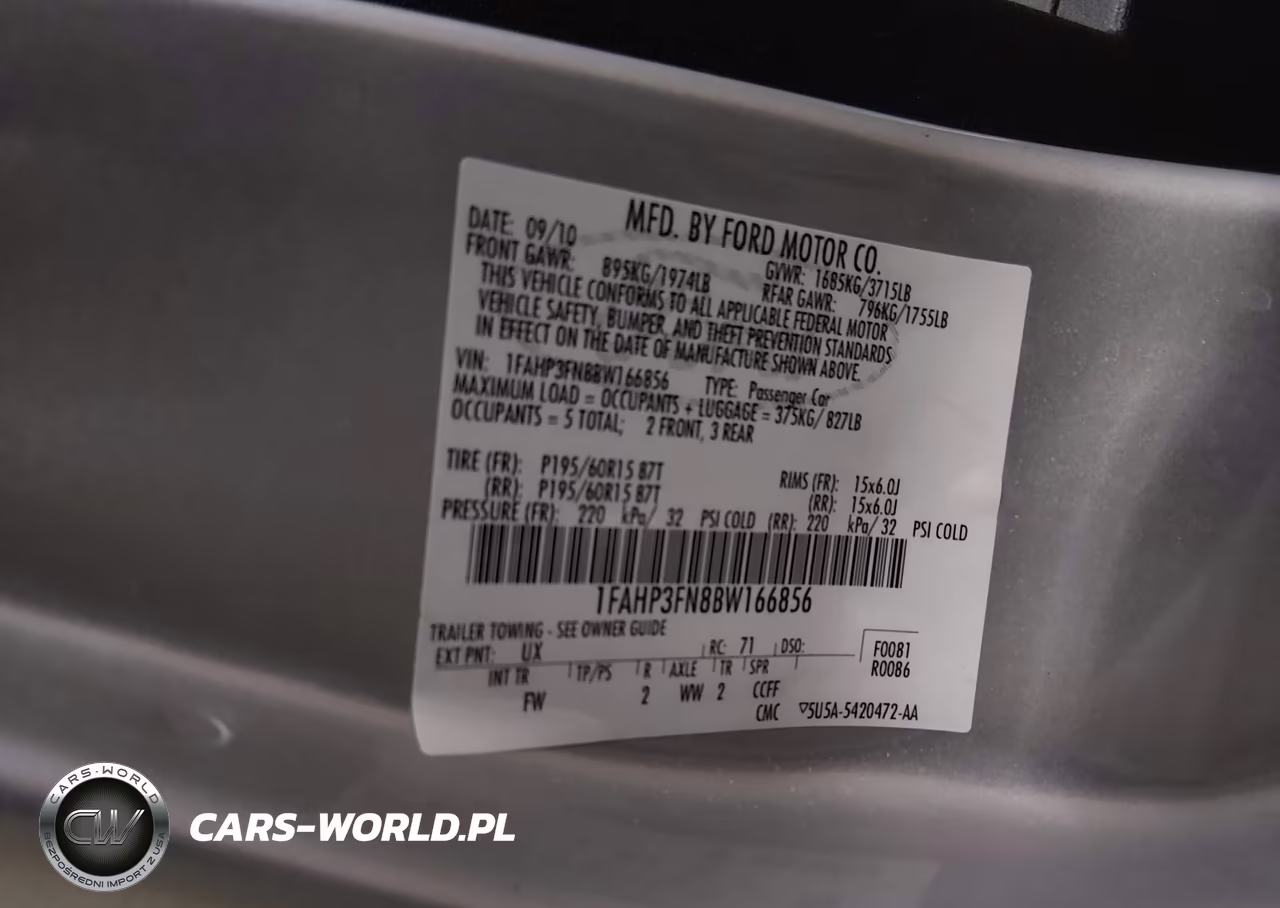 2011 Ford Focus Se VIN:1FAHP3FN8BW166856 - 9