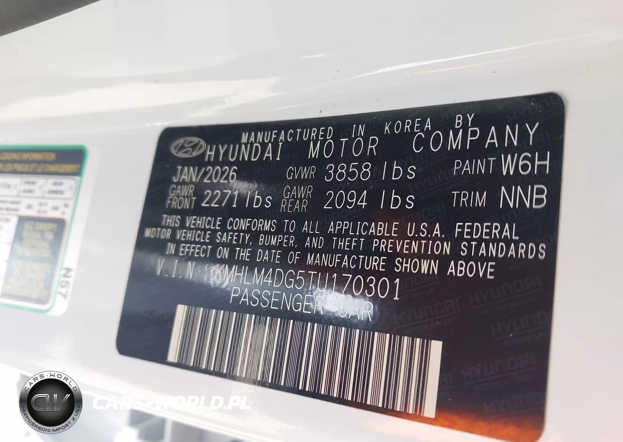 2026 Hyundai Elantra Sel Sport VIN:KMHLM4DG5TU170301 - 9