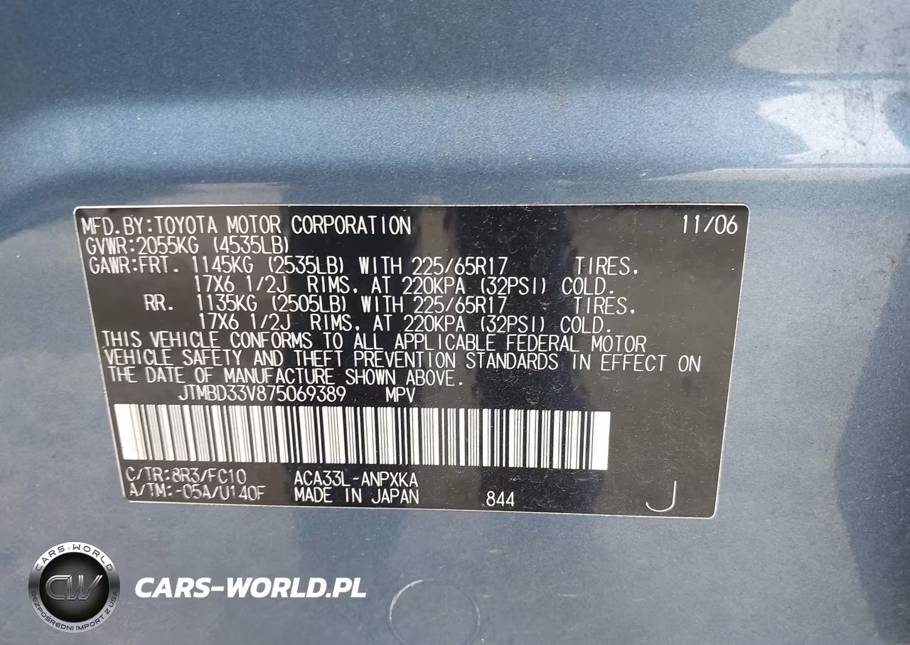 2007 Toyota Rav4 VIN:JTMBD33V875069389 - 9