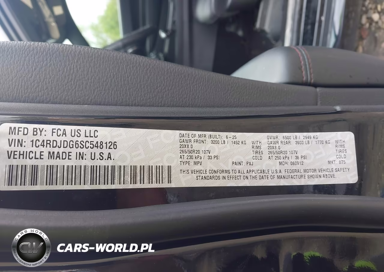 2025 Dodge Durango Gt Plus Awd VIN:1C4RDJDG6SC548126 - 9