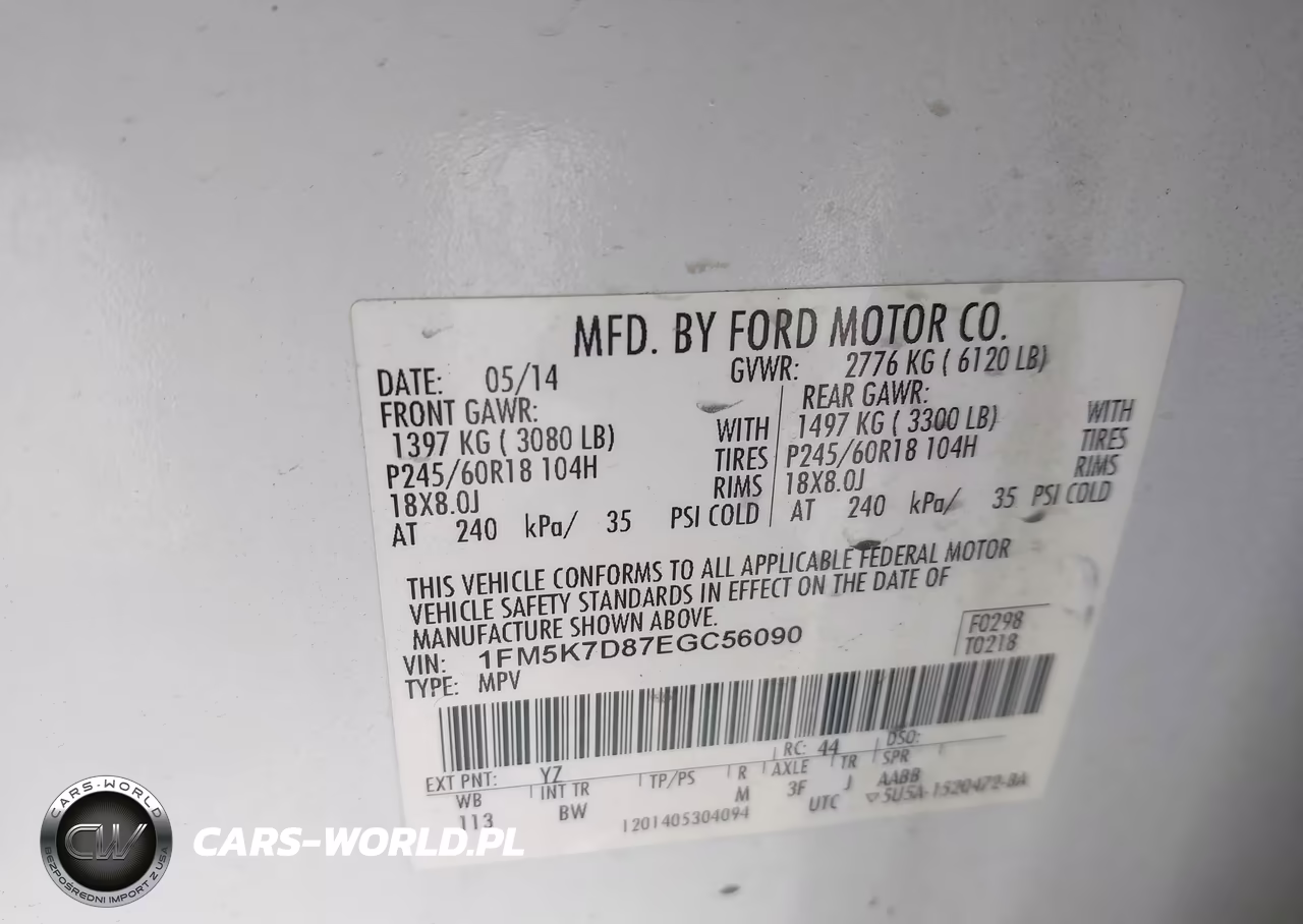 2014 Ford Explorer Xlt VIN:1FM5K7D87EGC56090 - 9