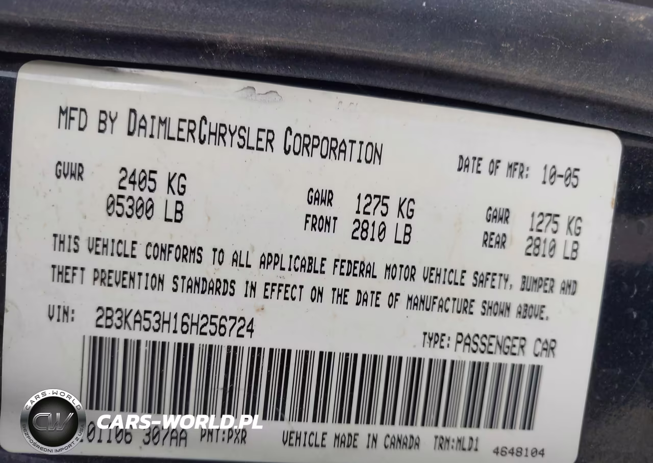2006 Dodge Charger Rt VIN:2B3KA53H16H256724 - 9