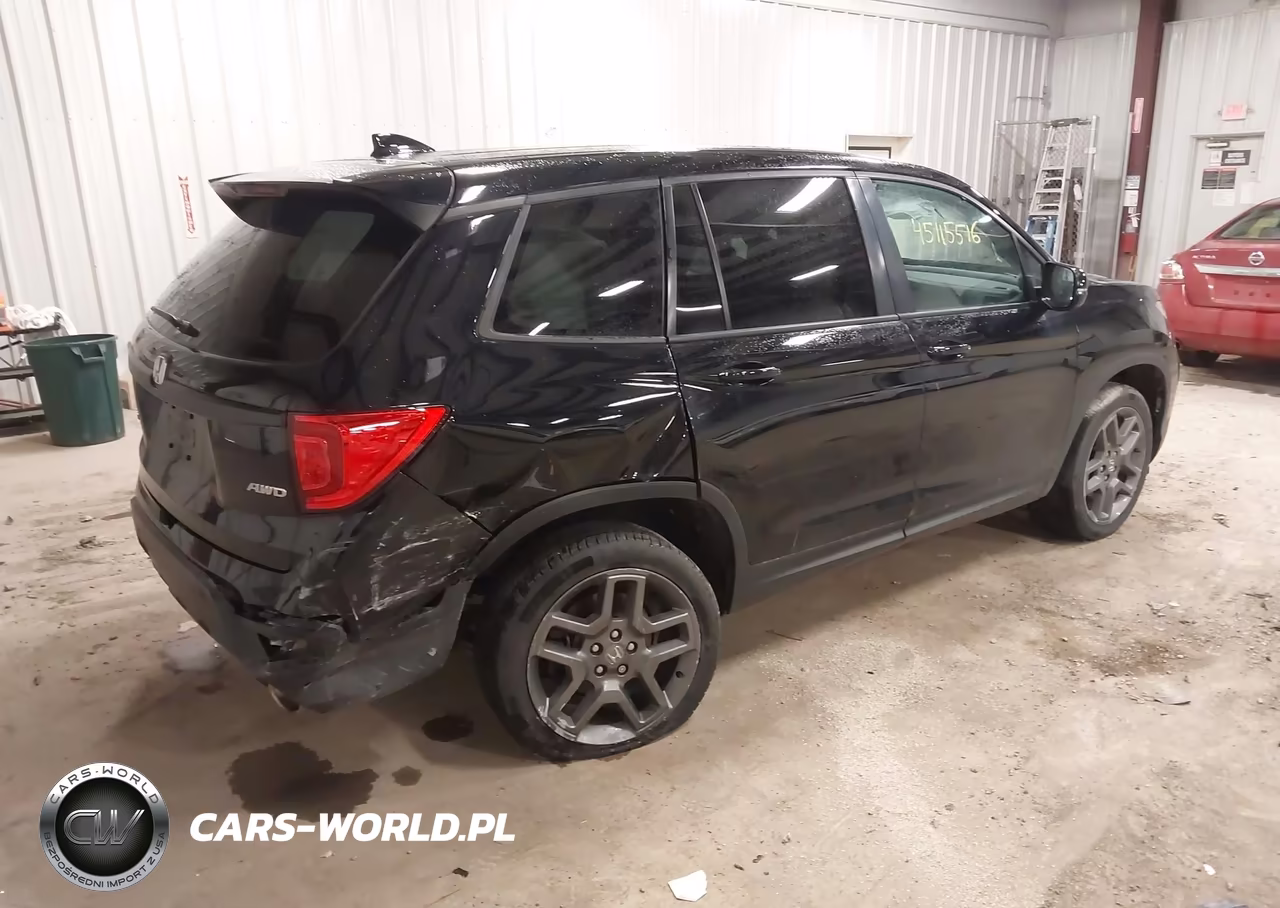 2022 Honda Passport Awd Ex-L VIN:5FNYF8H59NB026556 - 4