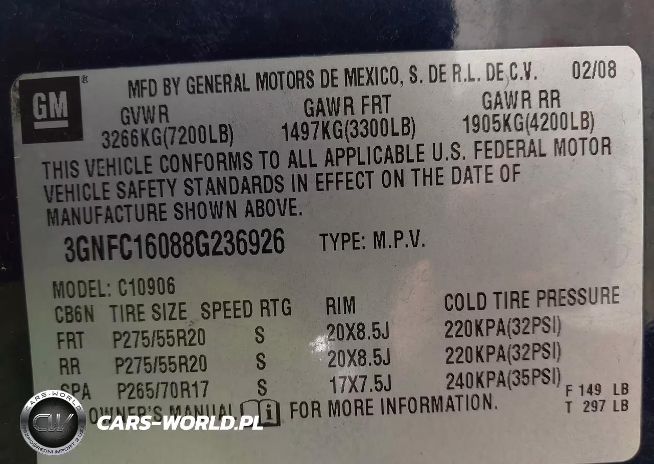 2008 Chevrolet Suburban 1500 Ltz VIN:3GNFC16088G236926 - 9