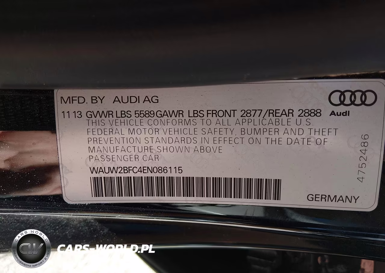 2014 Audi S7 4.0T Prestige VIN:WAUW2BFC4EN086115 - 9