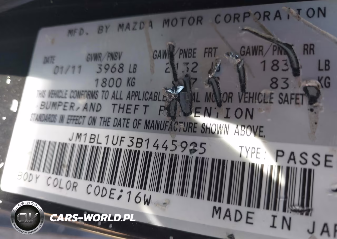 2011 Mazda Mazda3 I Sport VIN:JM1BL1UF3B1445995 - 9