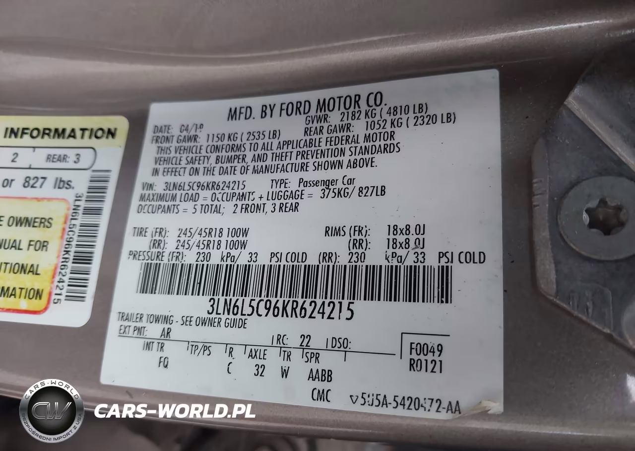 2019 Lincoln Mkz Reserve I VIN:3LN6L5C96KR624215 - 9