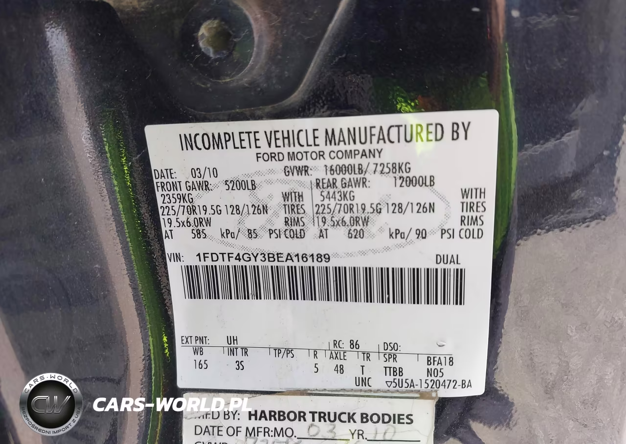 2011 Ford F-450 Chassis Xlt VIN:1FDTF4GY3BEA16189 - 9