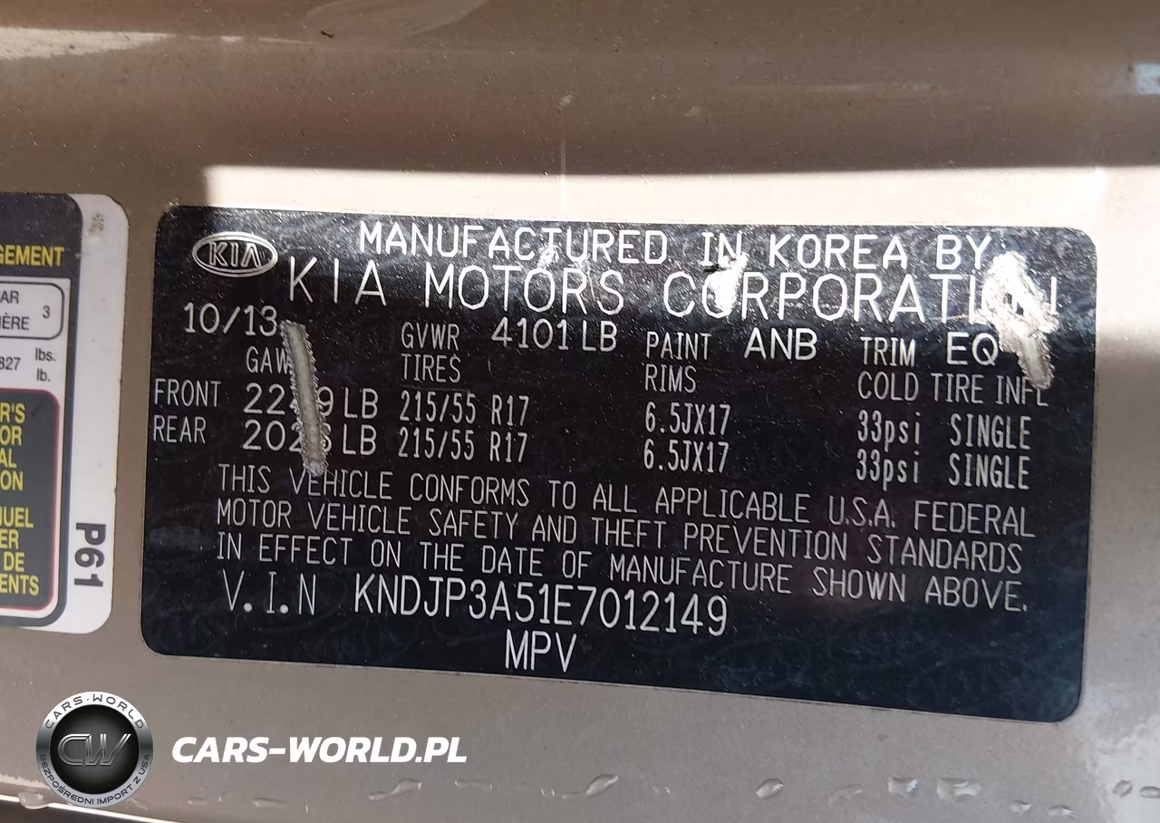 2014 Kia Soul + VIN:KNDJP3A51E7012149 - 9