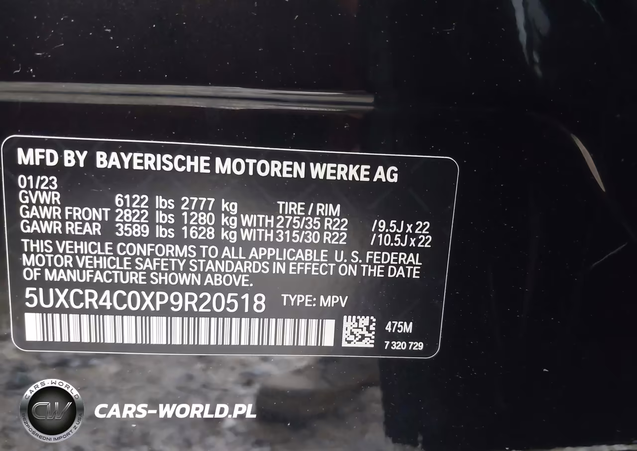 2023 BMW X5 Sdrive40I VIN:5UXCR4C0XP9R20518 - 9