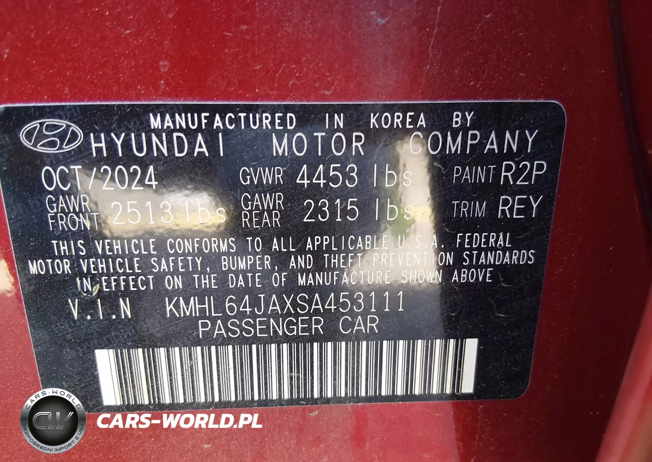 2025 Hyundai Sonata Sel VIN:KMHL64JAXSA453111 - 9