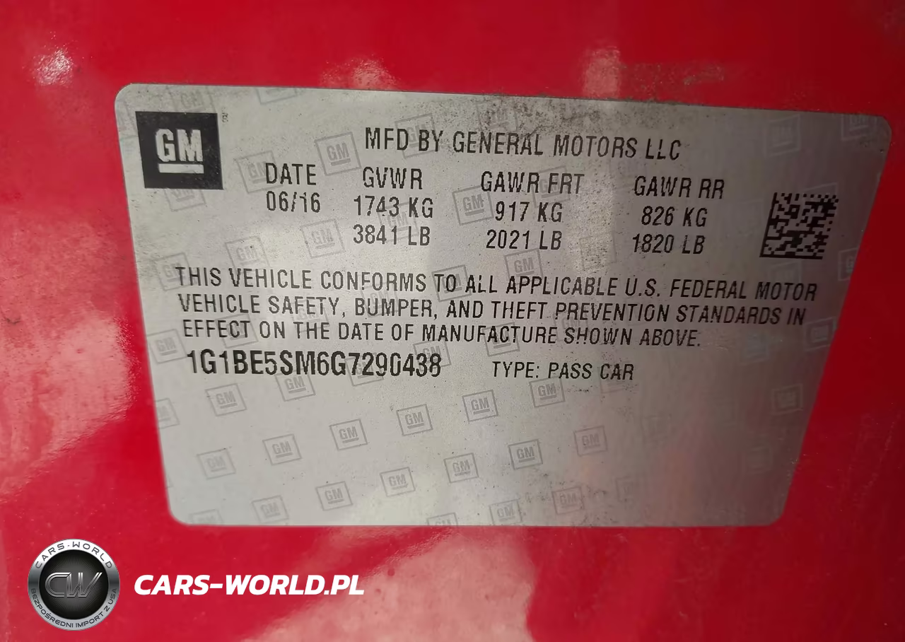2016 Chevrolet Cruze Lt Auto VIN:1G1BE5SM6G7290438 - 9