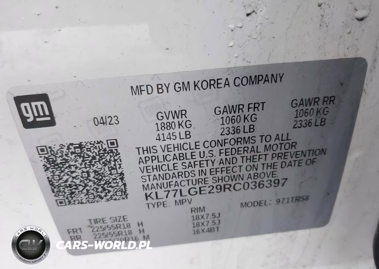 2024 Chevrolet Trax Fwd 1Rs VIN:KL77LGE29RC036397 - 9