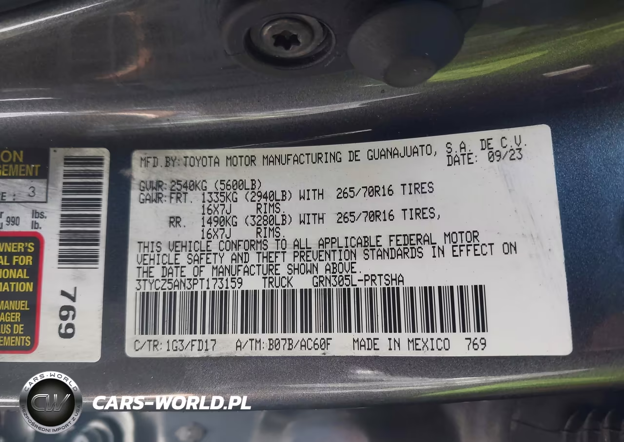 2023 Toyota Tacoma Trd Off Road VIN:3TYCZ5AN3PT173159 - 9