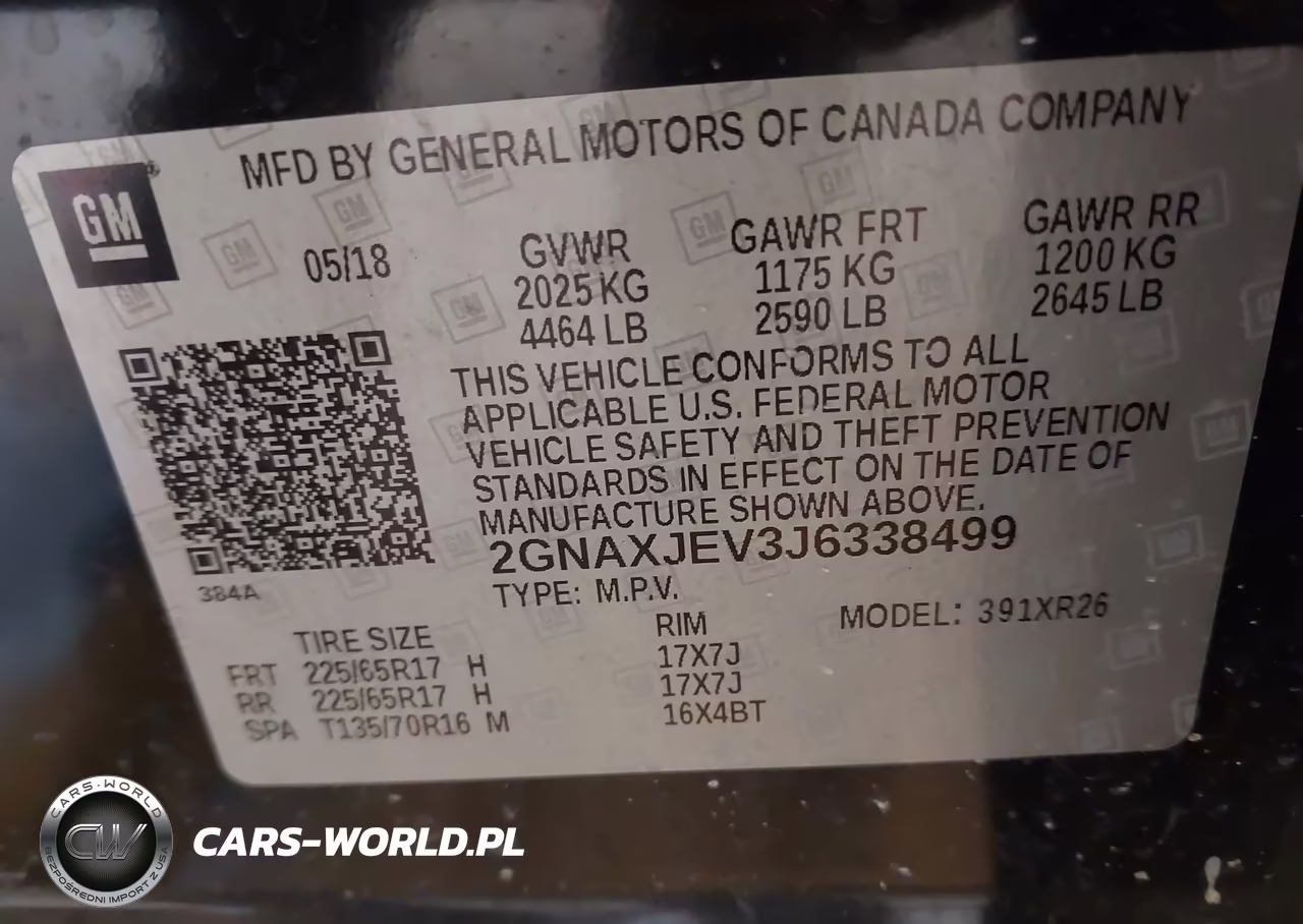 2018 Chevrolet Equinox Lt VIN:2GNAXJEV3J6338499 - 9