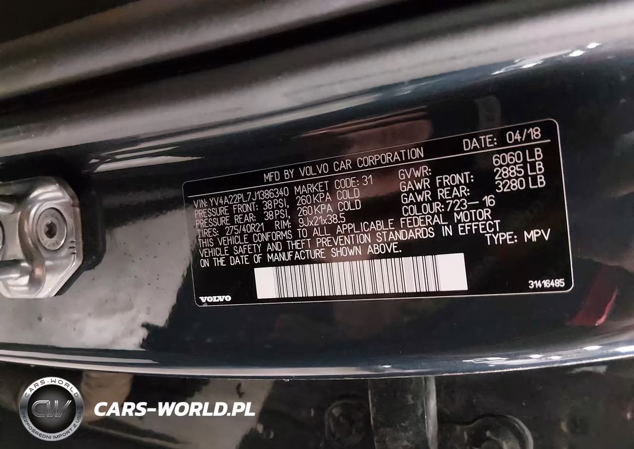 2018 Volvo Xc90 T6 Inscription VIN:YV4A22PL7J1386340 - 9