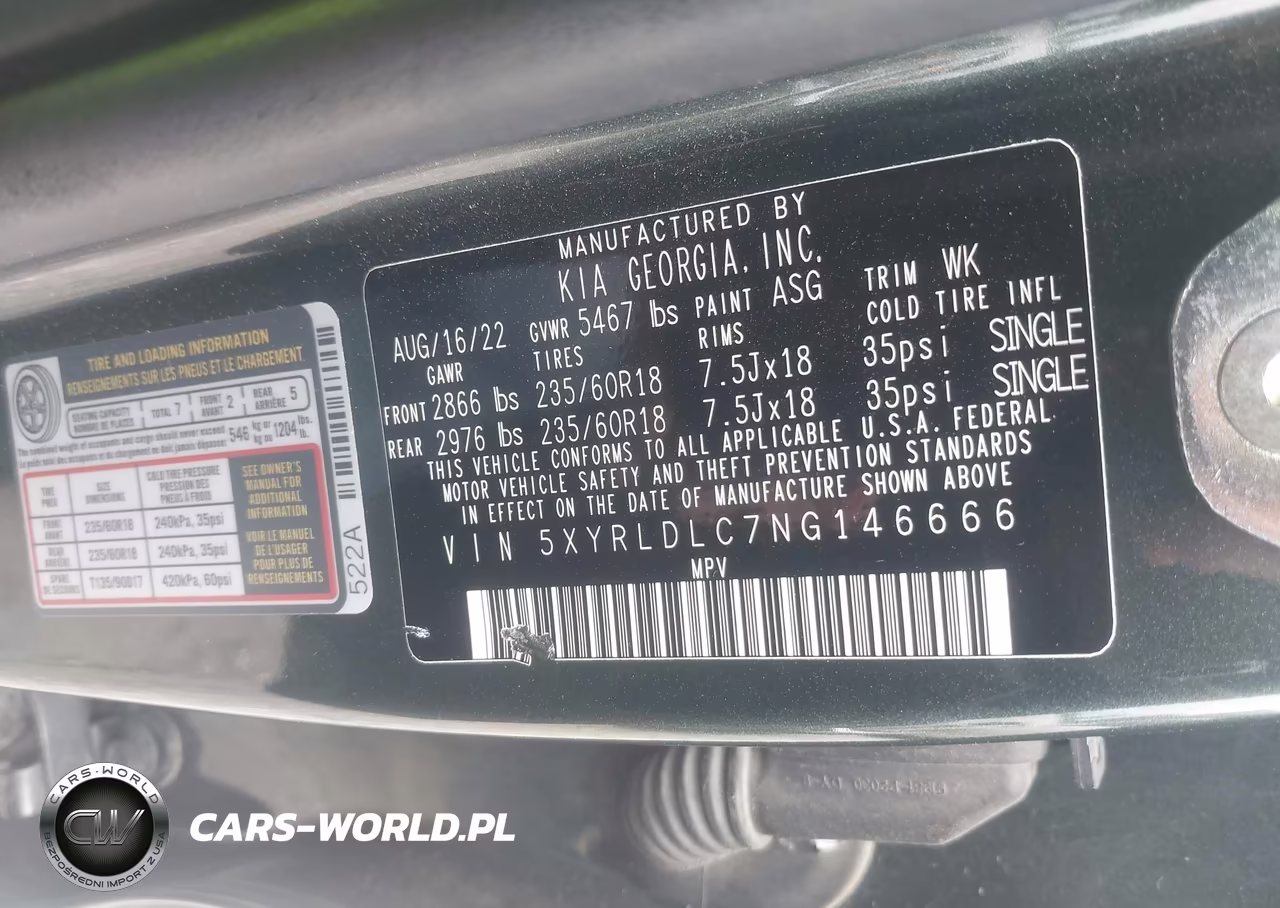 2022 Kia Sorento X-Line S VIN:5XYRLDLC7NG146666 - 9