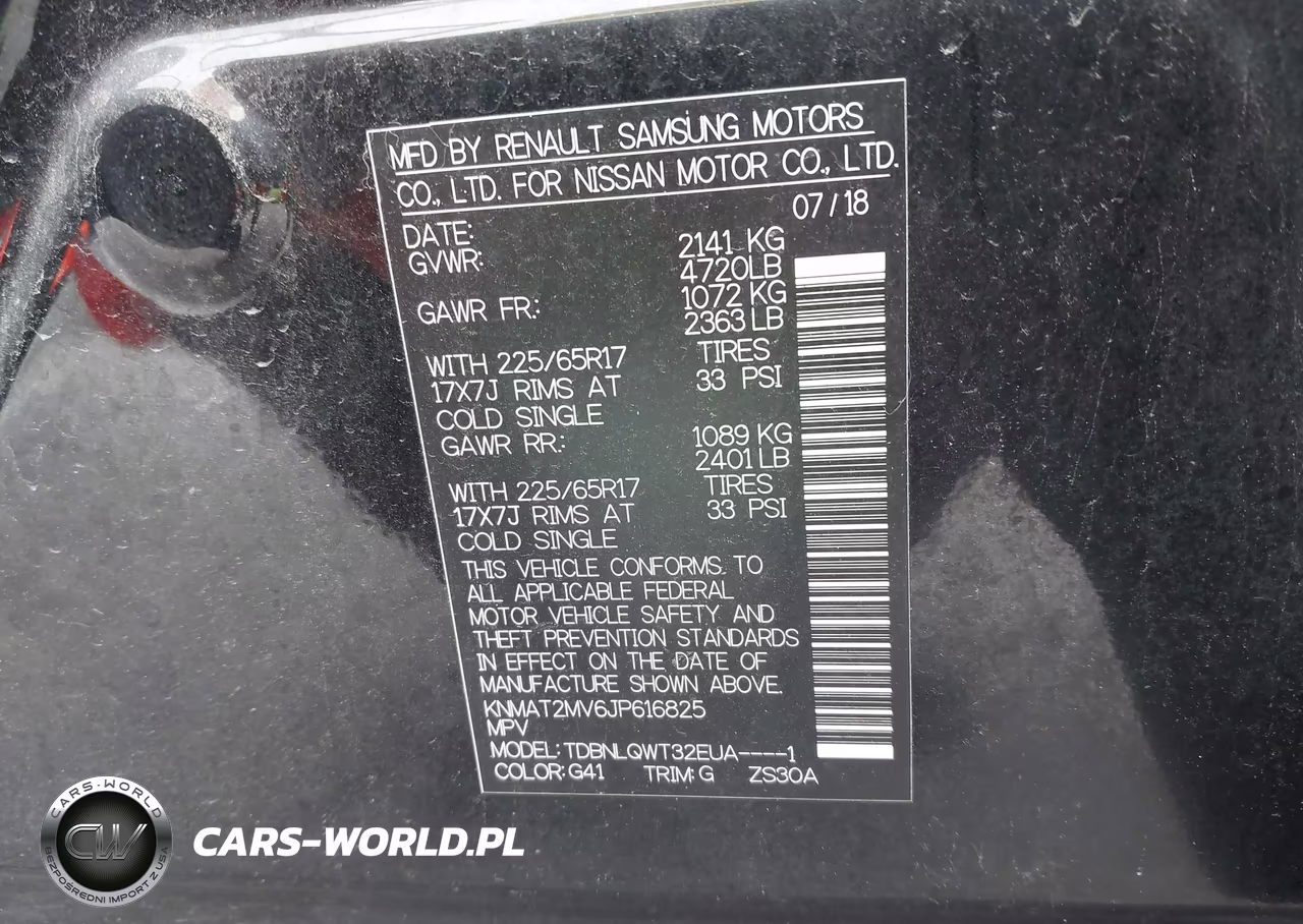 2018 Nissan Rogue Sv VIN:KNMAT2MV6JP616825 - 9