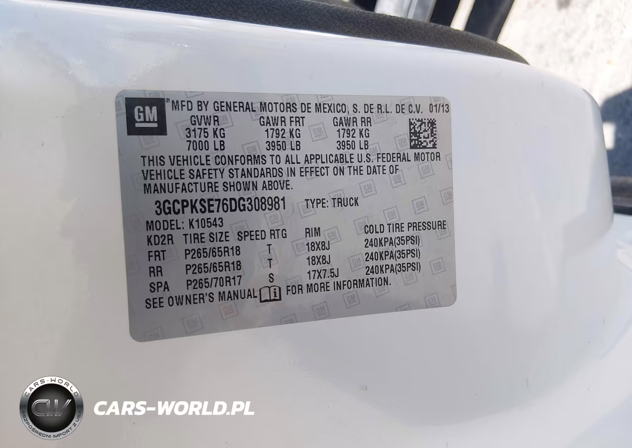 2013 Chevrolet Silverado 1500 Lt VIN:3GCPKSE76DG308981 - 9
