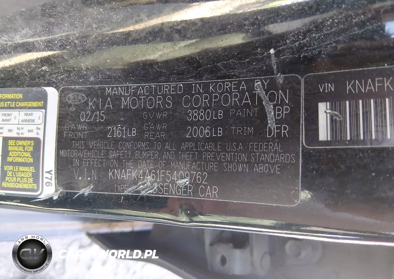 2015 Kia Forte Lx VIN:KNAFK4A61F5409762 - 9