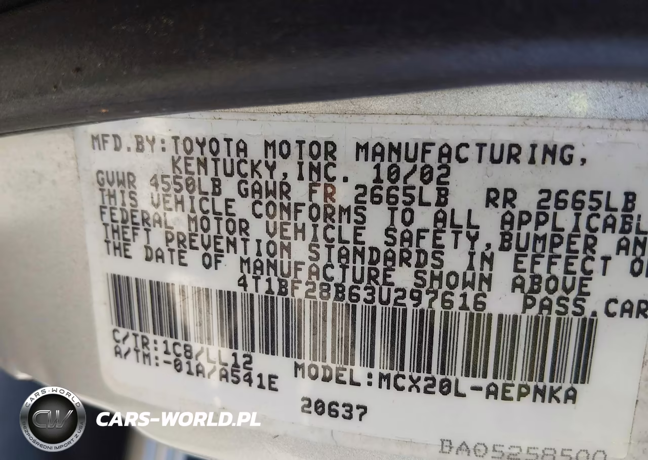 2003 Toyota Avalon Xl VIN:4T1BF28B63U297616 - 9