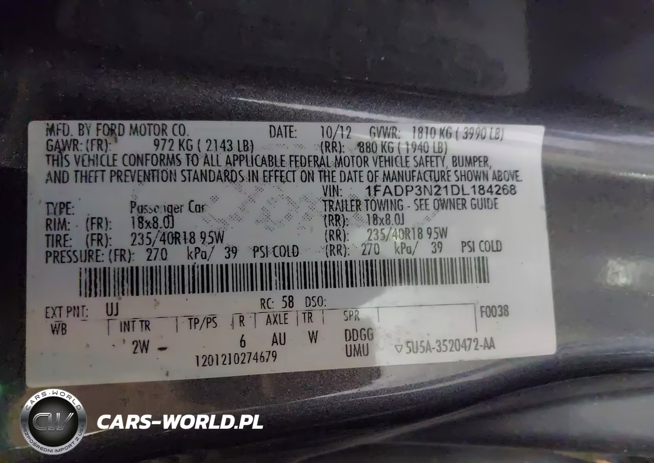 2013 Ford Focus Titanium VIN:1FADP3N21DL184268 - 9