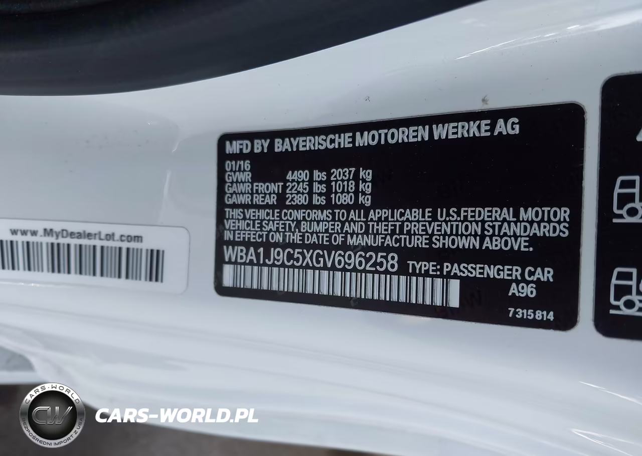 2016 BMW M235I xDrive VIN:WBA1J9C5XGV696258 - 9