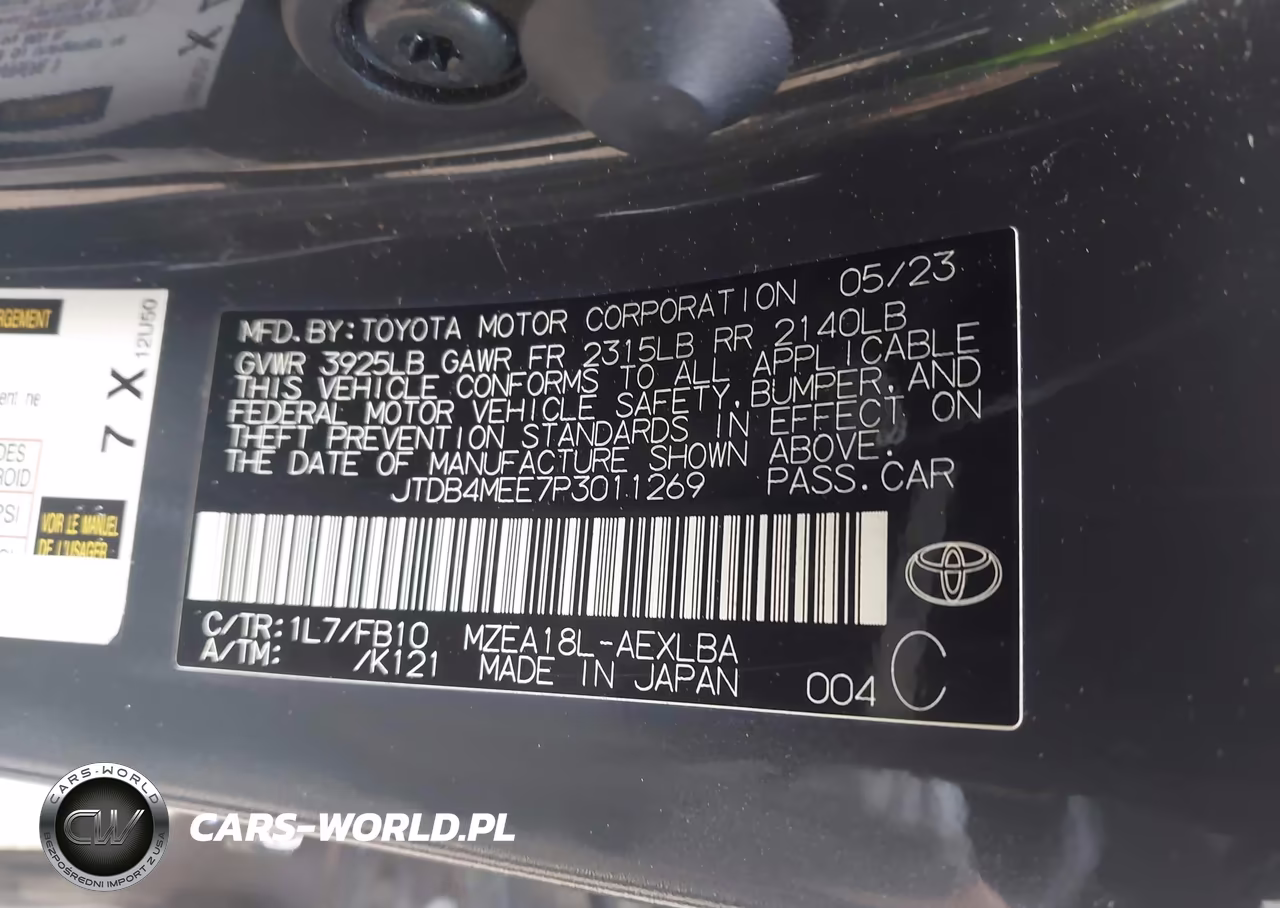 2023 Toyota Corolla Le VIN:JTDB4MEE7P3011269 - 9