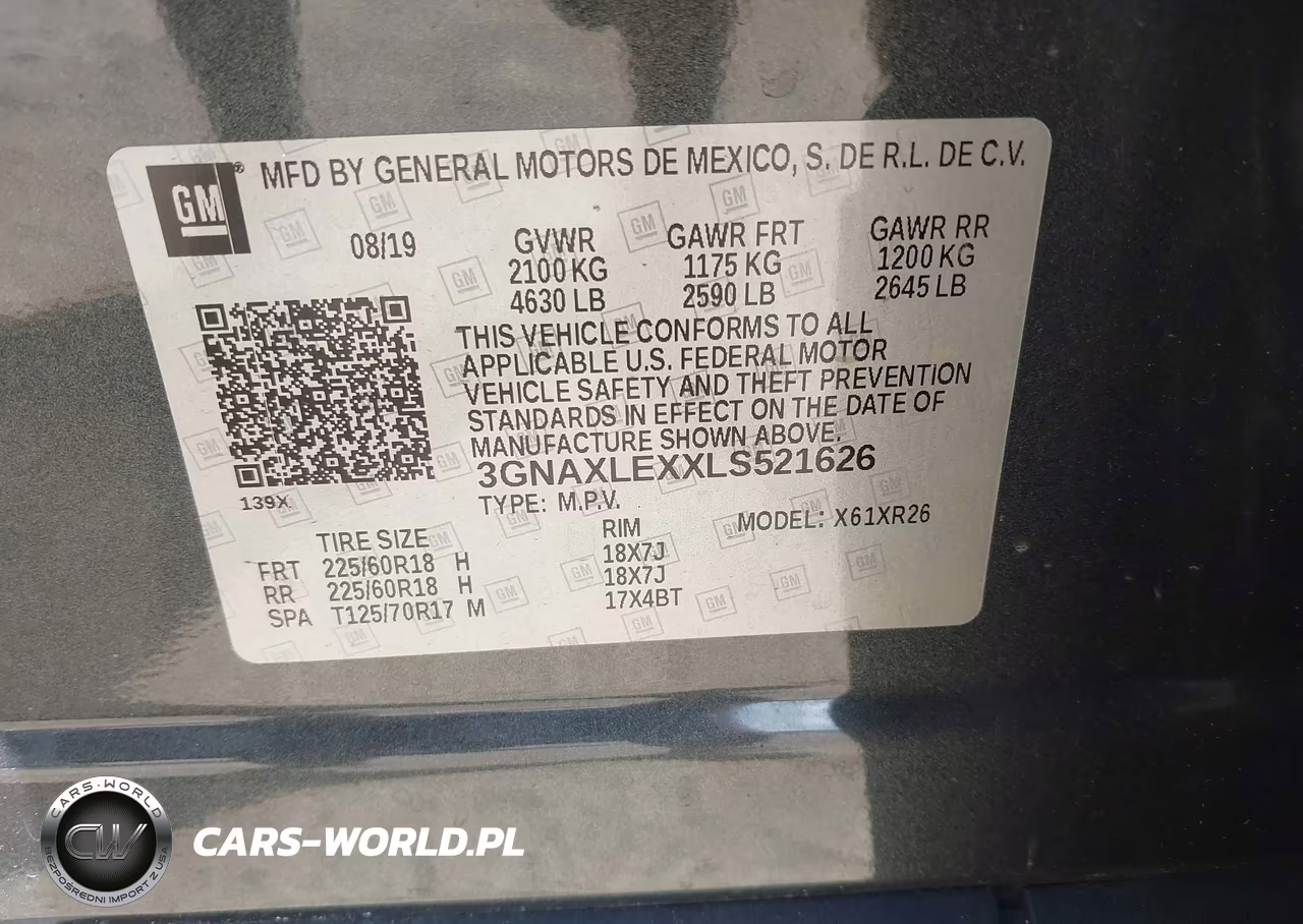 2020 Chevrolet Equinox Fwd Lt 2.0L Turbo VIN:3GNAXLEXXLS521626 - 9