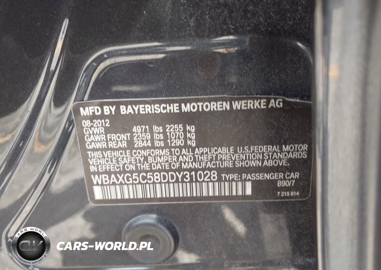 2013 BMW 528I VIN:WBAXG5C58DDY31028 - 9