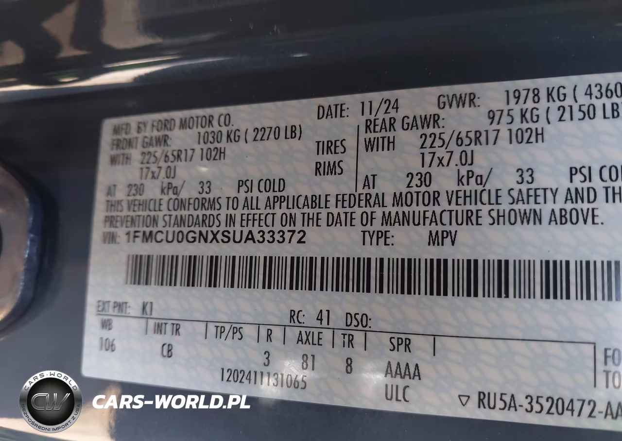 2025 Ford Escape Active VIN:1FMCU0GNXSUA33372 - 9