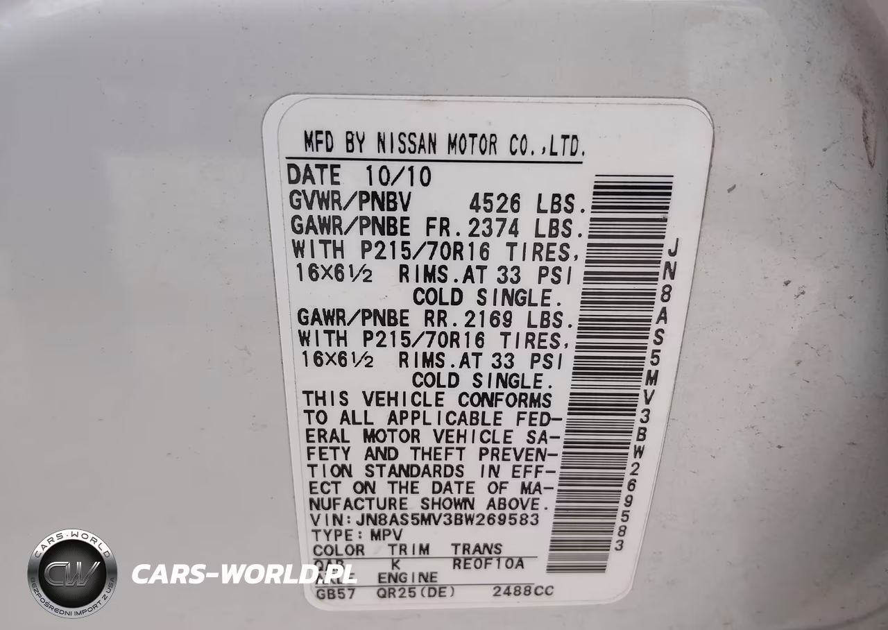 2011 Nissan Rogue S VIN:JN8AS5MV3BW269583 - 9