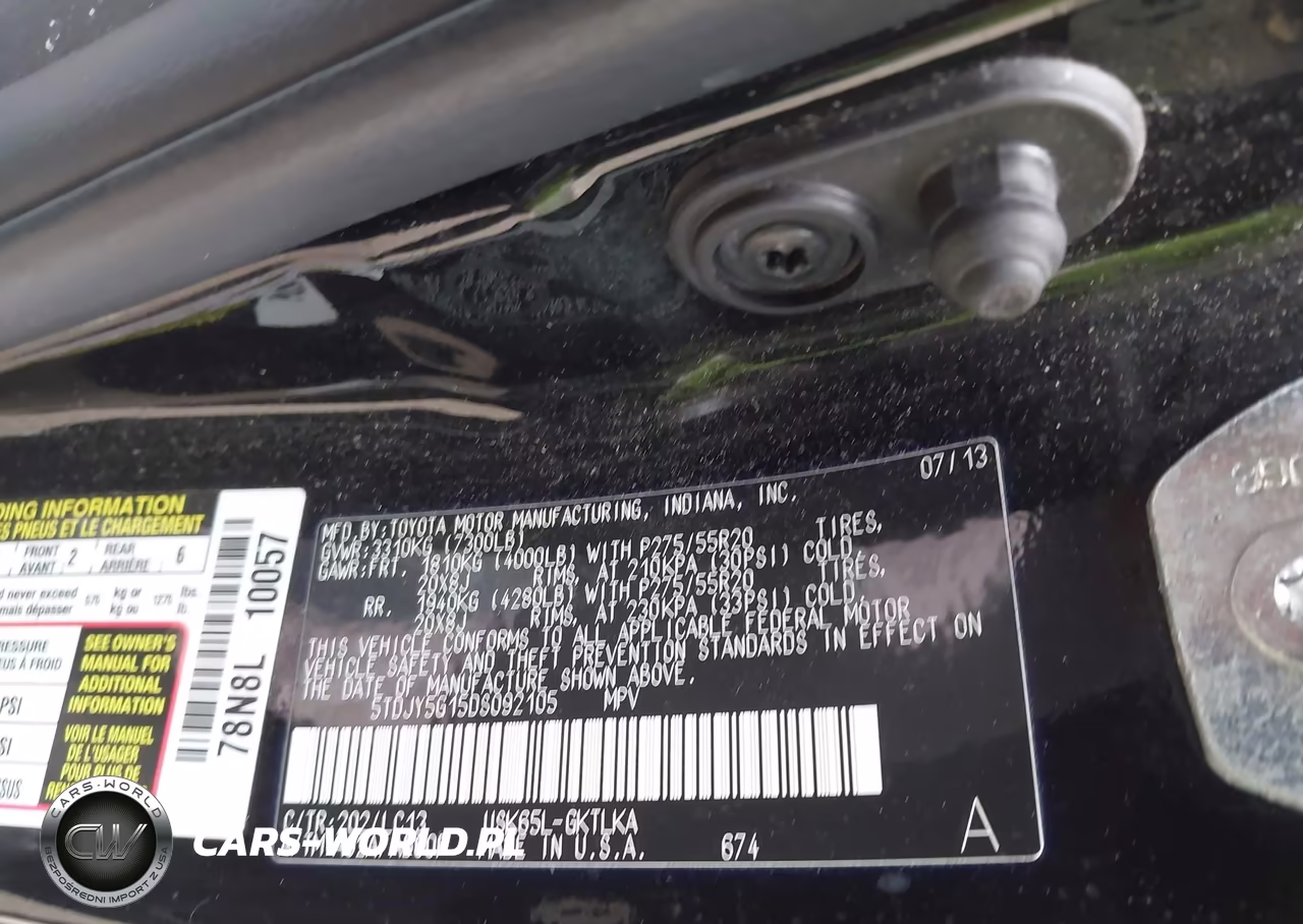 2013 Toyota Sequoia Limited 5.7L V8 VIN:5TDJY5G15DS092105 - 9