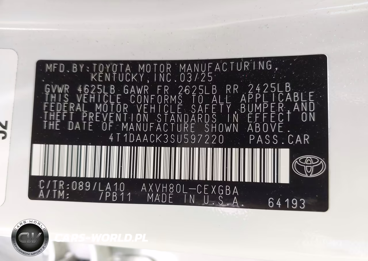 2025 Toyota Camry Xle VIN:4T1DAACK3SU597220 - 9