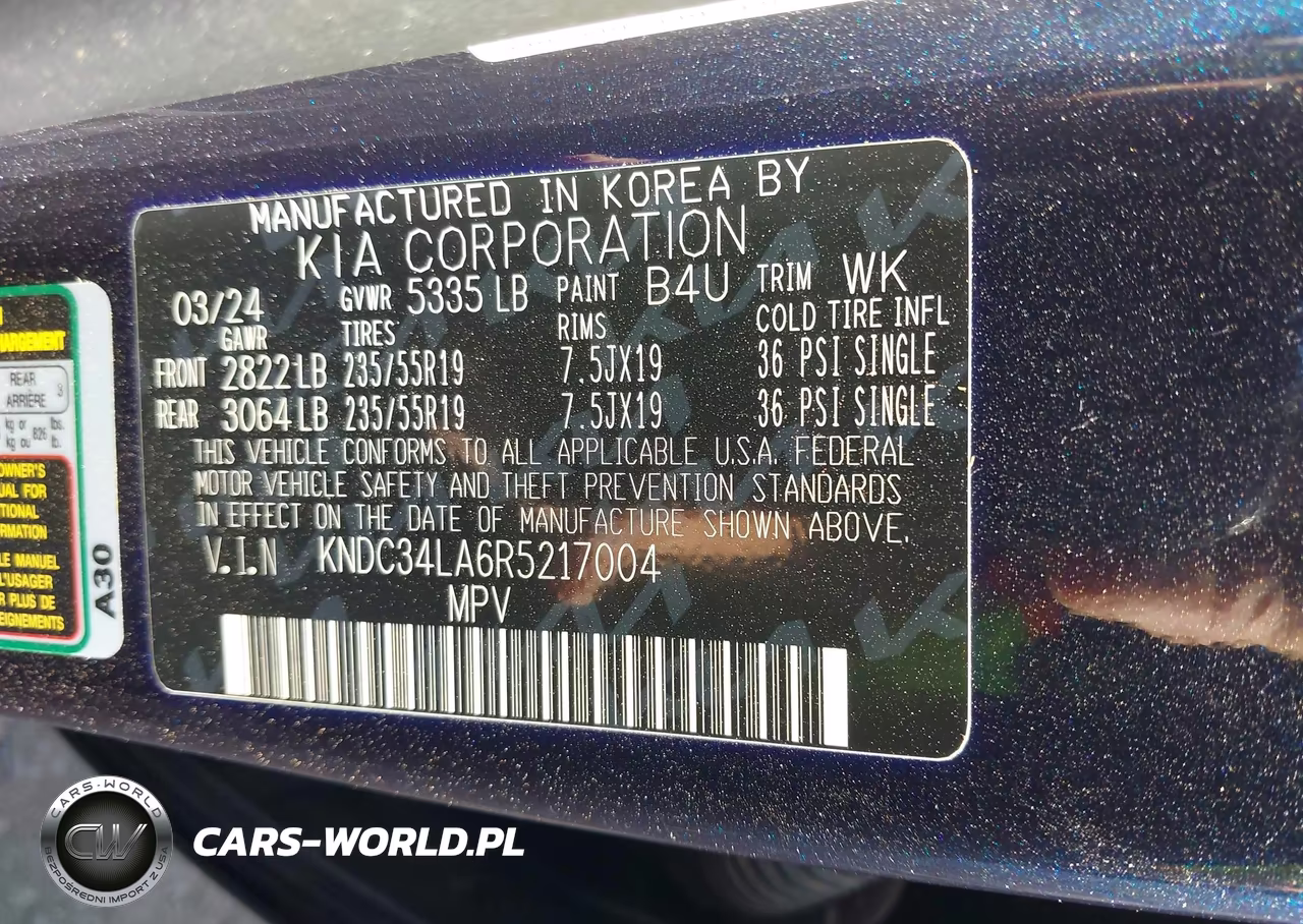 2024 Kia Ev6 Wind VIN:KNDC34LA6R5217004 - 9
