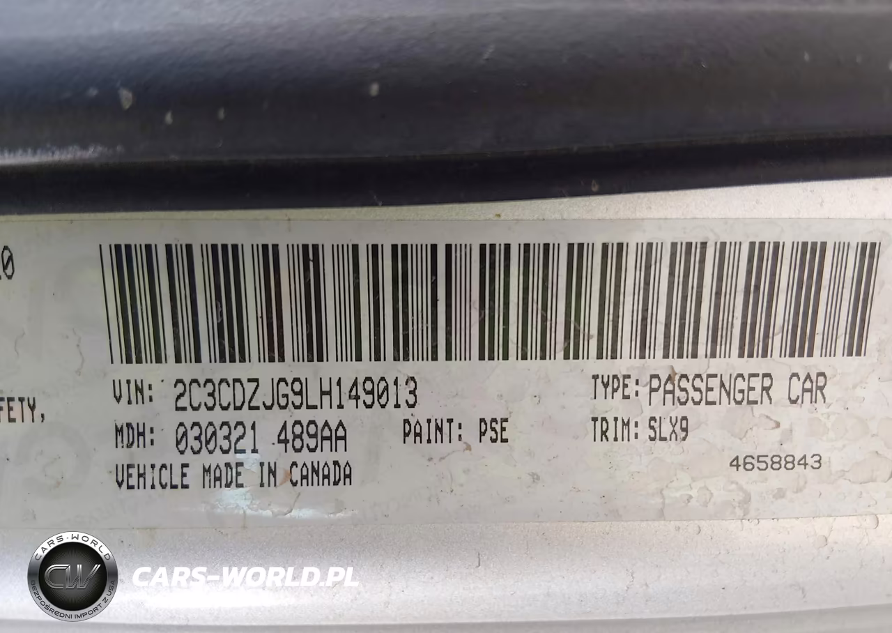 2020 Dodge Challenger Gt VIN:2C3CDZJG9LH149013 - 9