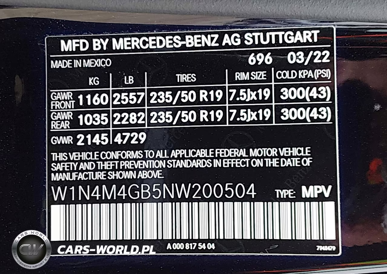 2022 Mercedes-Benz Glb 250 VIN:W1N4M4GB5NW200504 - 9